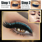 8 Pcs Eyeliner Stencils Eyelash Sticker Kit Makeup Fashion Reusable Eyes Sticker Shiny Eyeliner Stickers Lazy Shaping Tools Sets