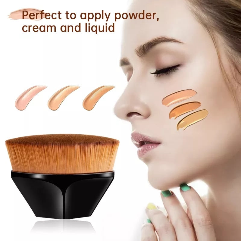 Hexagon Makeup Brush Beauty Powder Face Blush Brushes Portable Professional Foundation Brush Large Cosmetics Soft Base Make up