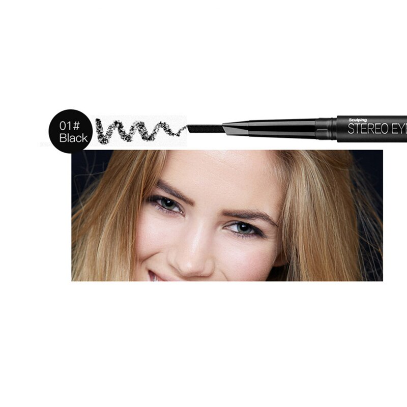 5 Colors Ultra Slim Triangle Eyebrow Pencil Waterproof Smudge Eyebrows Pen Tattoo Cosmetics Brown Black Color Sexy Woman Makeup