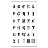 Waterproof Temporary Tattoo Sticker Capital English letters alphabet tattoo word A-O P-Z tatto stickers flash tatoo fake tattoos