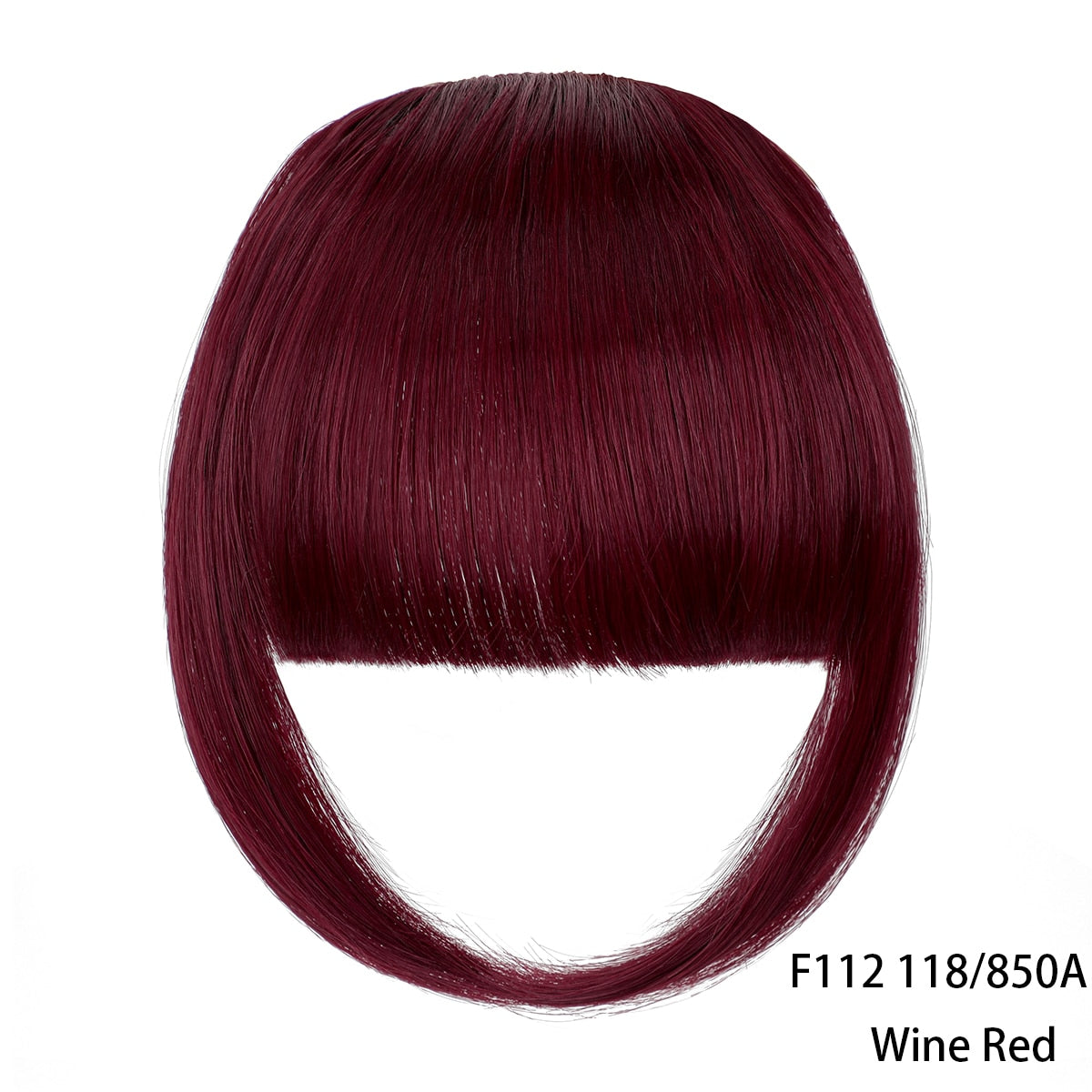 Shangzi Clip In Blunt Bangs Bang Hair Extension Synthetic Wig Fake Fringe Natural Hair Bangs Black L Brown Accessories Fake Hair