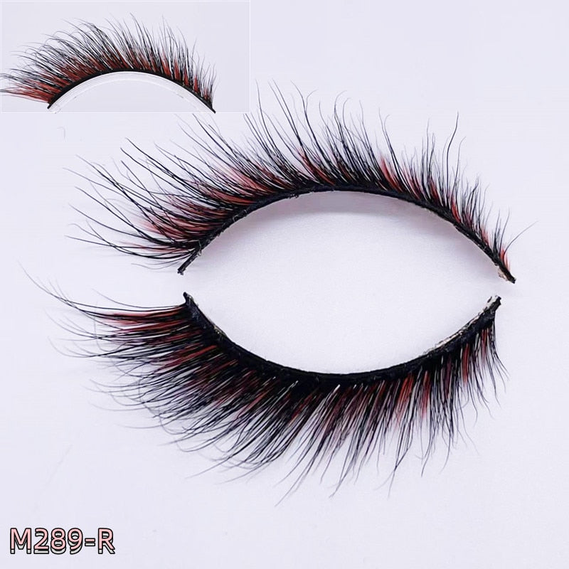 Handmade Mink Eyelashes Soft Curl Winged End Eye Elongated False Lashes Thick Cross Natural Fake Lash New Makeup Tools