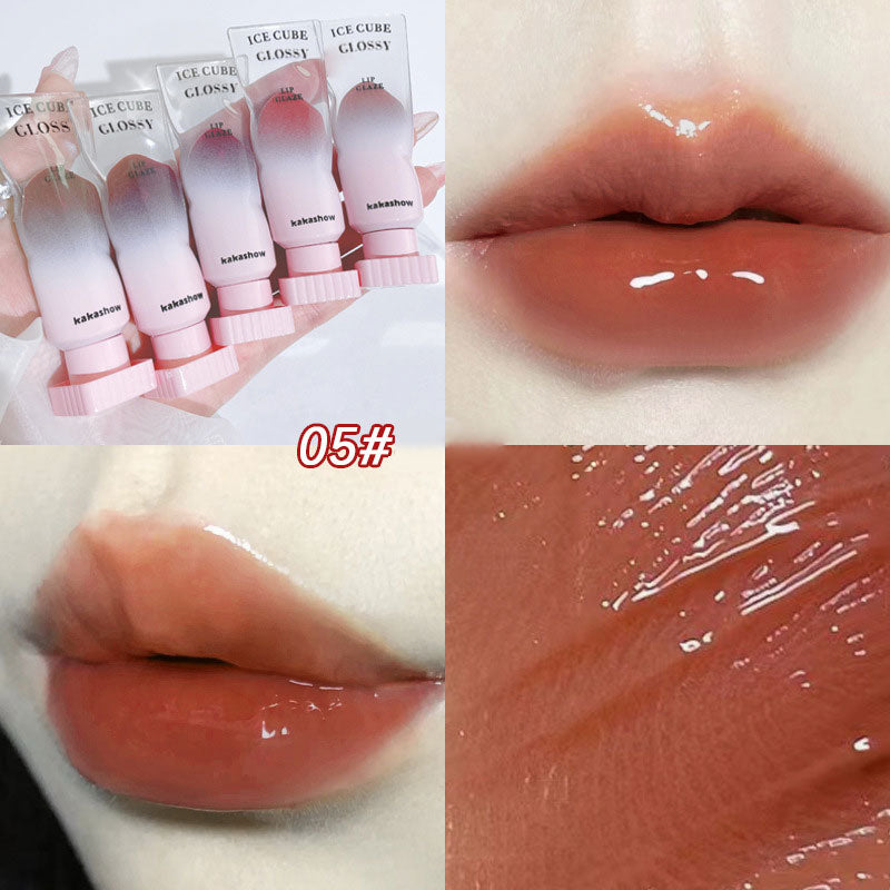 Long-lasting Velvet Lip Glaze Pigment Transparent Ice Cube Matte Lipstick Non-Stick Cup Waterproof Sexy Lip Gloss Wholesale