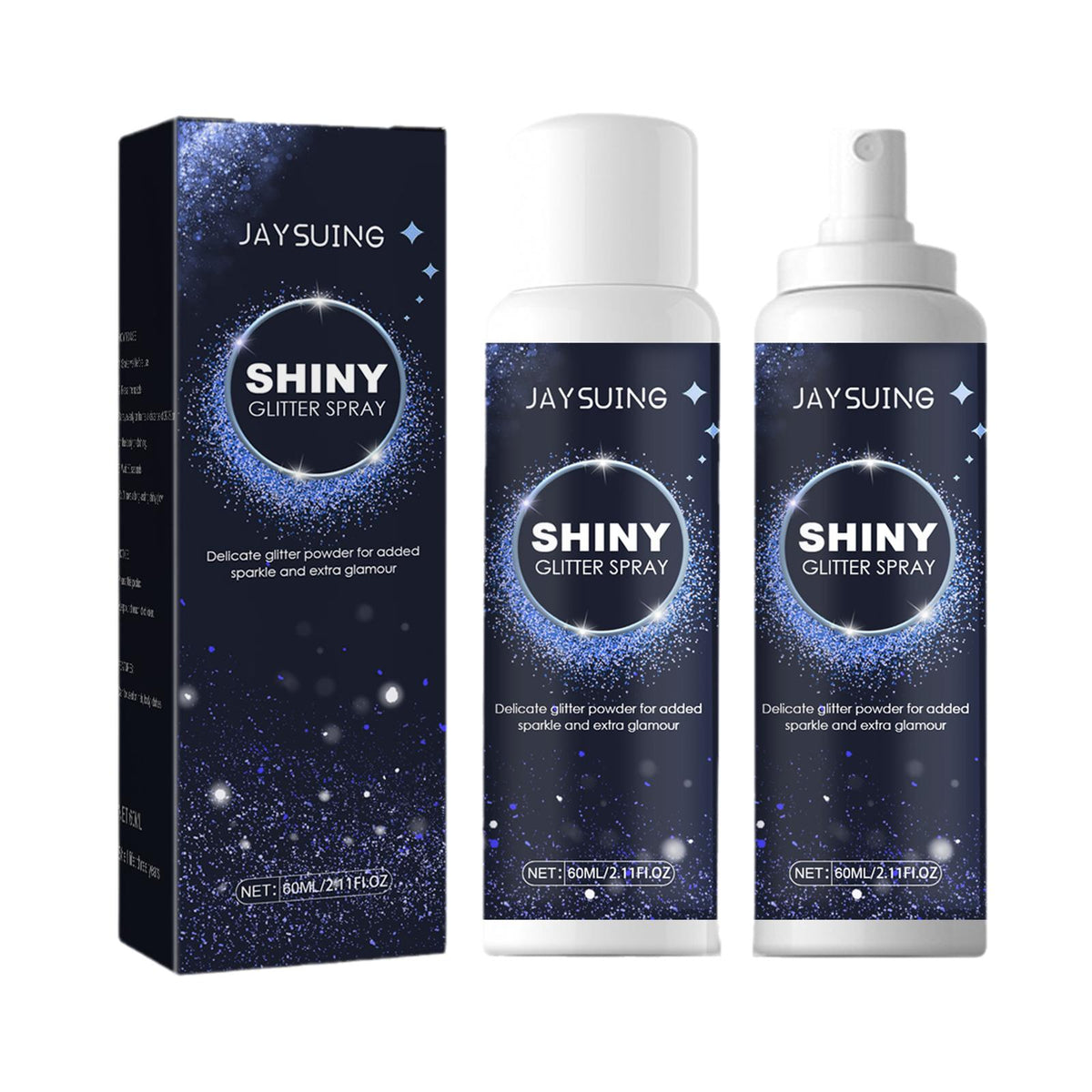 New Hair Body Starry Glitter Spray Sparkly Shimmery Highlighter Powder Holographic Powder Sprays Makeup For Party Date 60ml T2G7