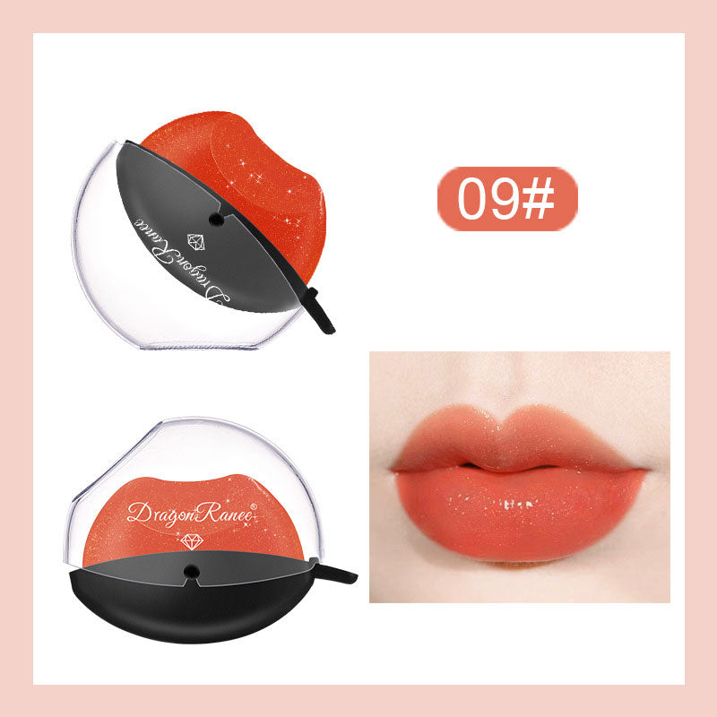 Matte Velvet Lip-shaped Lipstick Temperature Change Lazy Lip Sticks Waterproof Nonstick Cup Lipgloss For Makeup Wholesale