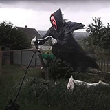 Halloween Decoration  Garden Ghostface Scarecrow Outside Hanging Scary Scream Ghost for Yard Decor