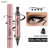 Eyeliner Stamp Seal Pen Long Lasting Waterproof Eye Liner Liquid Black   Pencil Make-up for Women Cosmetics Tool