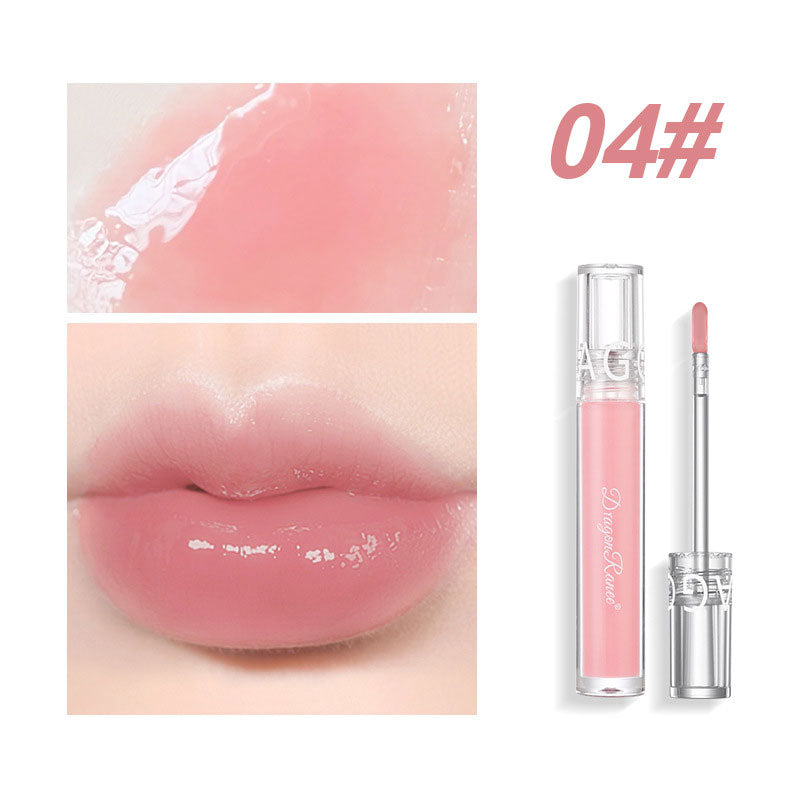 Transparent Crystal Lipgloss Shiny Mirror Moisturizing Lip Balm Glitter Liquid Lipstick Lip Oil Fruit Taste Lip Tint Wholesale