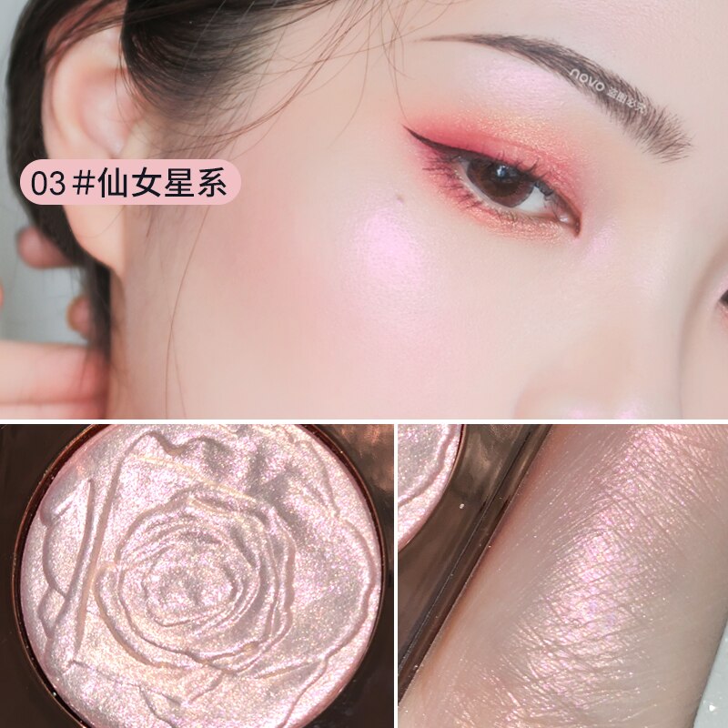 Guicami  Highlighter Facial Bronzer Palette Makeup 3D Face Contour Shimmer Powder Illuminator Highlight Cosmetic Concealer