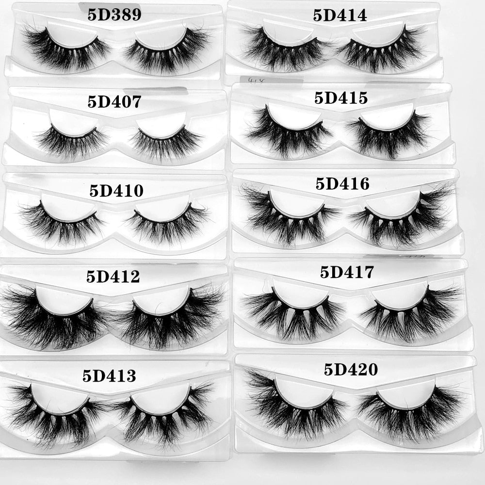 50 pairs/pack 3D Mink Lashes No packaging Full Strip Lashes Mink False Eyelashes custom box Makeup eyelashes