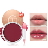 Lip Gloss Lip Balm 6 Colors Plumping Nourish Hydrate with Vitamin E Moisturizer Dual-use For Lip & Cheek Makeup Lip Tint