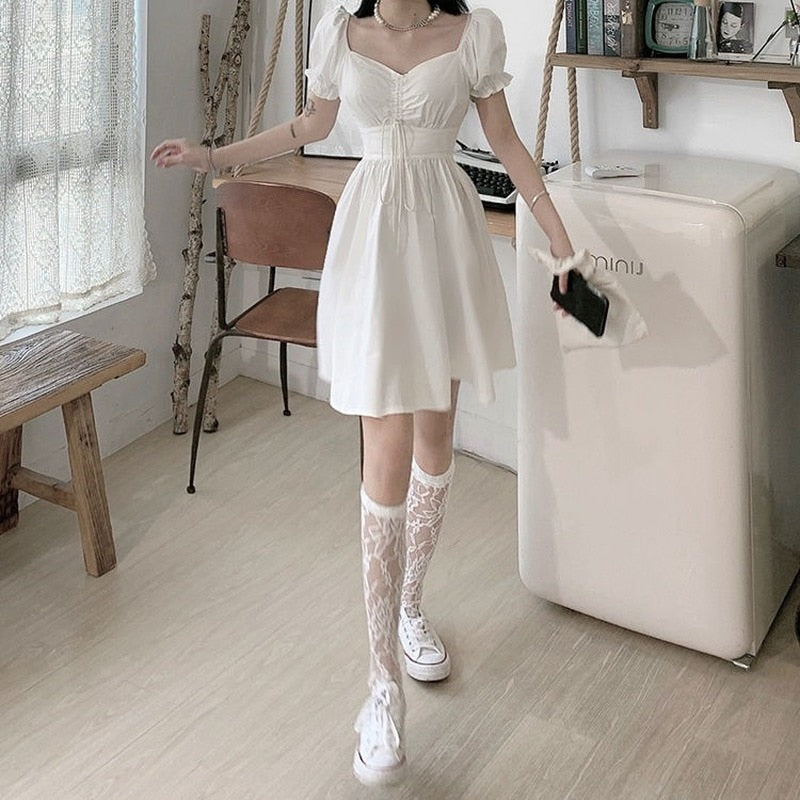 Cute Vintage White Dress