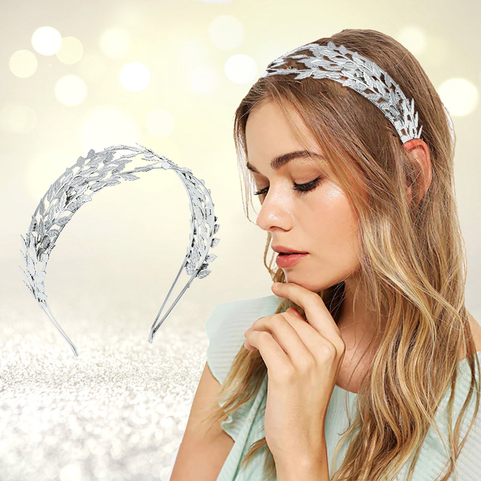 Super Fairy Crown Headdress Princess Eyebrow Pendant Forehead Ornaments Bride Hair Accessories Dress Halloween Accessories