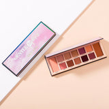 12 Colors Eye Shadow Tray Shimmer Matte Long Lasting Eyeshadow Palette Easy To Wear Eyes Makeup Cosmetics