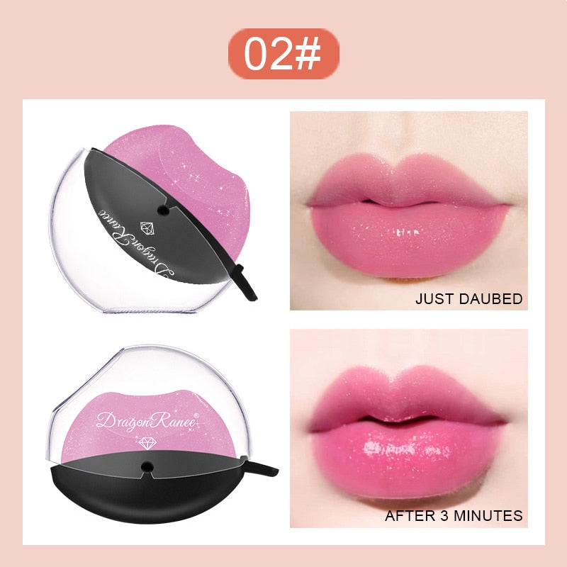 Matte Velvet Lip-shaped Lipstick Temperature Change Lazy Lip Sticks Waterproof Nonstick Cup Lipgloss For Makeup Wholesale