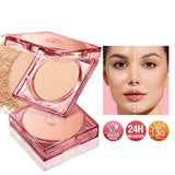 Face Powder Oil-control 24 Hours SPF 30 PA+++ Long Lasting Waterproof Matte Face Makeup Cosmetic Setting Compact Powder