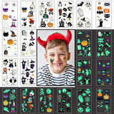 100 Styles Halloween Temporary Tattoo Waterproof Luminous Glow In The Dark Stickers Halloween Tattoos for Kids Toys for Girls