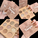 GUICAMI Python Print Hot 9Colors INS  Glitter Eye Shadow Palette  Powder Matte Shimmer Eye Shadow  Glitter Eyeshadow Palette