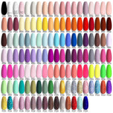 LILYCUTE 129 Colors Nail Gel Polish Set Glitter Semi Permanent Hybrid Gel Varnish Base Top Coat Soak Off UV LED DIY Nail Art Kit