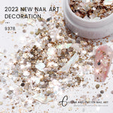 1Box Mix Hexagon Paillette Sequins Glitter Abalone Shell Flakes DIY Powder Sparkly Nail Art Sequins Manicure Decoration