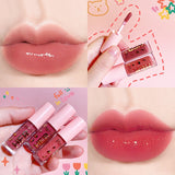 1 Pcs Mini Tube Gloss Labial Water-light Mirror Lip Glaze Not Fade Lip Tint Lasting Moisturizing Cosmetic Lipstick Maquillaje