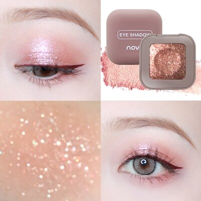 2019 novo Shimmer Loose Eye Shadow Powder Makeup Pigment Waterproof Glitter Eyeshadow 3D Nude Metallic Eyes Powder Cosmetics