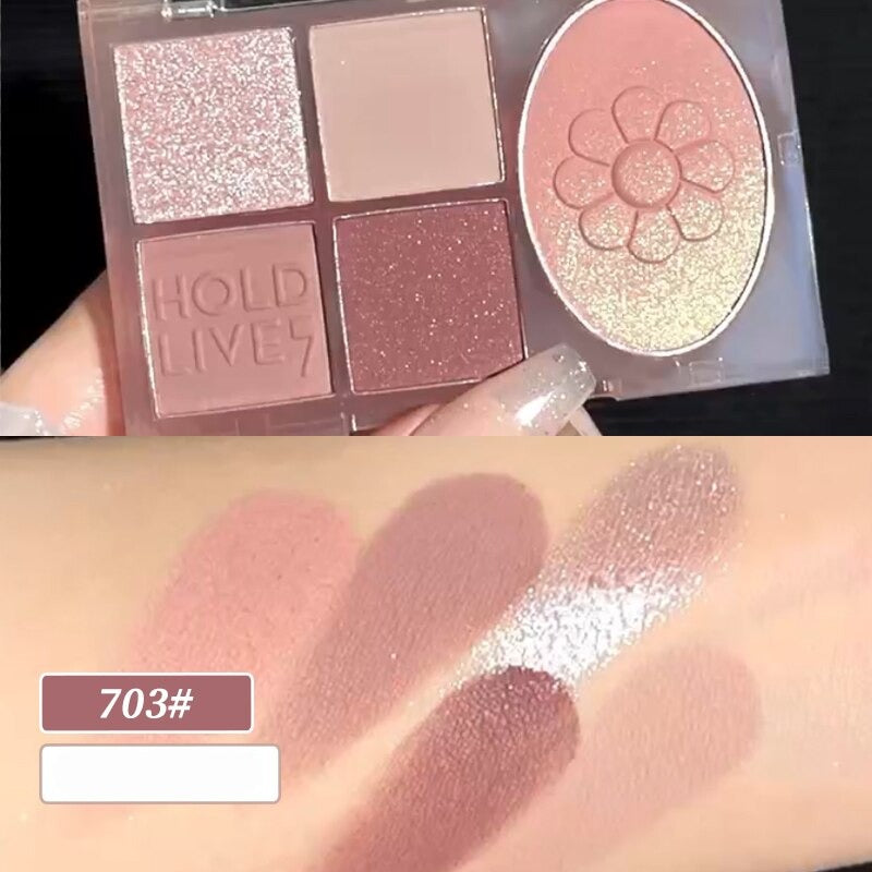 Brilliant Daily Matte Eyeshadow Palette Shimmer Shiny Pigmented Long Lasting Smooth Eye Glitter Korean Make Up Pallete For Women