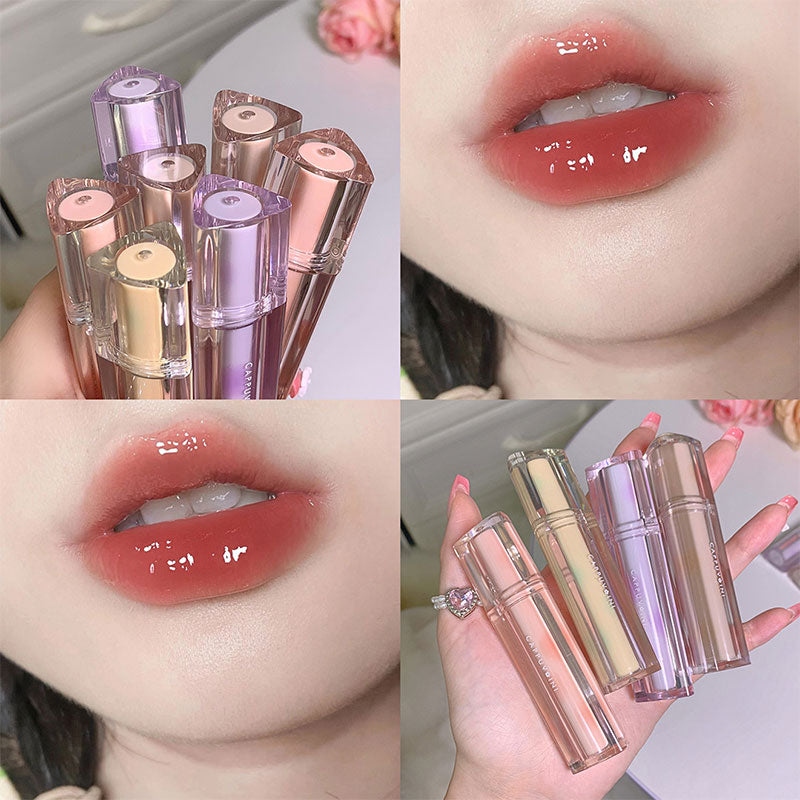 8 Colors Moisturizing Lip Gloss Crystal Jelly Oil Lip Tint Long-lasting Waterproof Lipstick Lips Plumper Extreme Korean Makeup