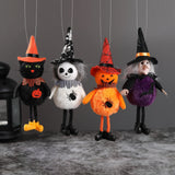 1pc Halloween Doll Bar Decor Pumpkin Ghost Witch Black Cat Pendant Scary Halloween Kids Gift Halloween Party Decoration for Home