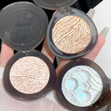 Bright Moonlight Monochrome Highlighter Powder Palette Long Lasting Shimmer Facial Highlight Contour Soft Shiny Diamond Makeup