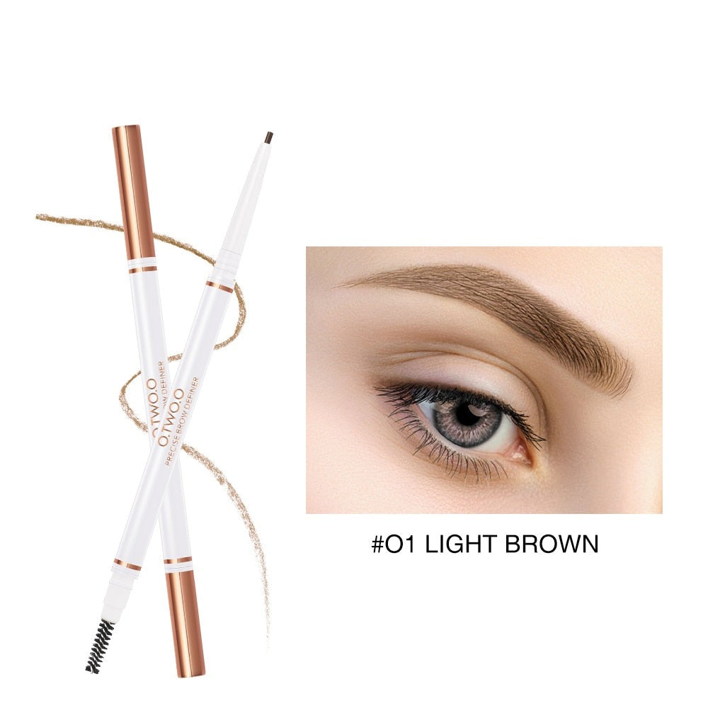 Eyebrow Pencil Waterproof Natural Long Lasting Ultra Fine 1.5mm Eye Brow Tint Cosmetics Brown Color Brows Make Up