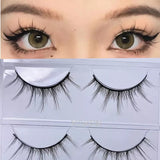 9/6/3 Pairs Little Devil Supernatural False Lash Comfortable Cross Eyelashes For Individual Lashes Extension Supplies Wholesale