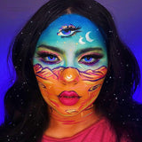UCANBE 20 Colors Face Body Painting Oil Safe Kids Flash Tattoo Painting Art Halloween Party Makeup Fancy Dress Beauty Palette