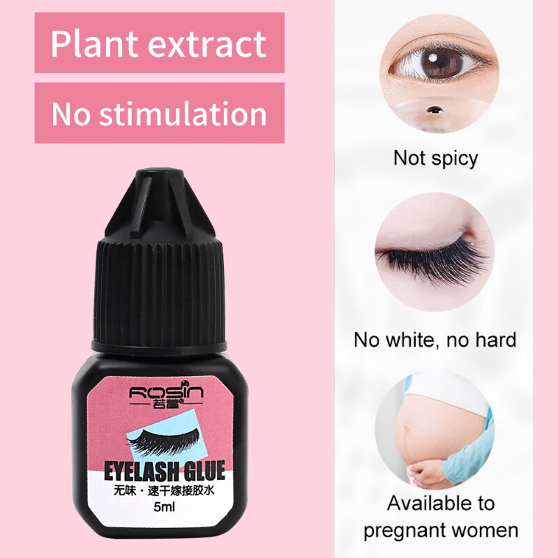 Quickily Drying Eyelashes Extension Glue 5ml Waterproof Long Lasting Firm No-irritant Black Grafted Eyelash Glue Makeup Tools