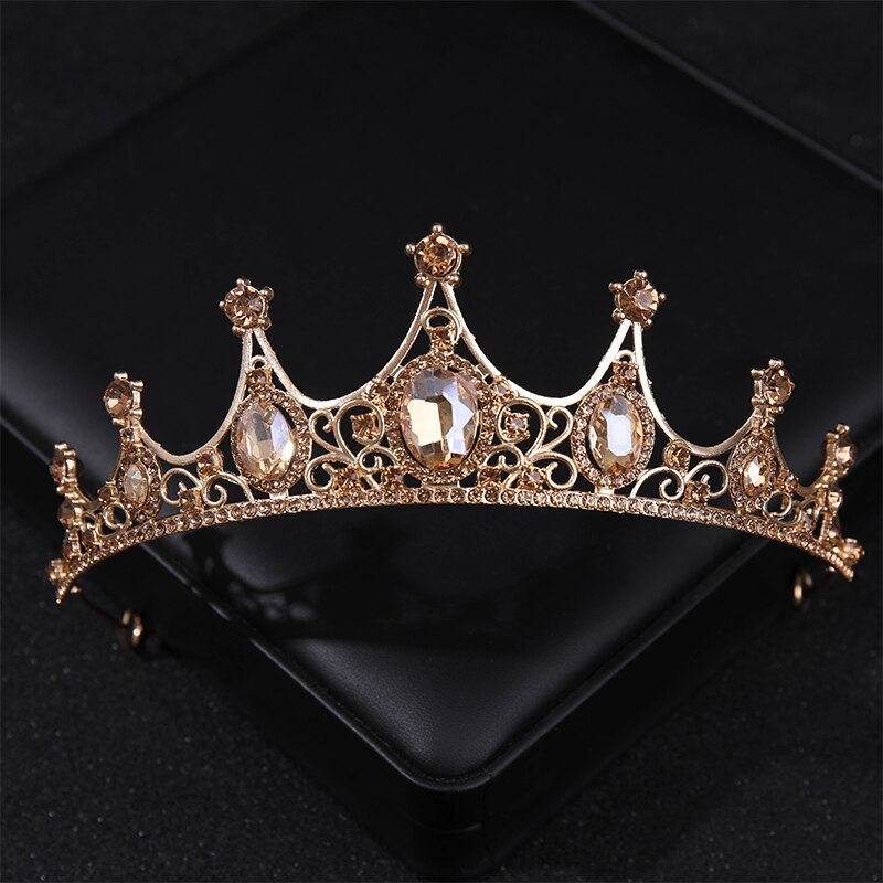 Simulated Pearls Crystal Wedding Tiaras And Crowns For Queen Princess Diadems Gold Silver Color Women Hair Jewelry Hot Sale