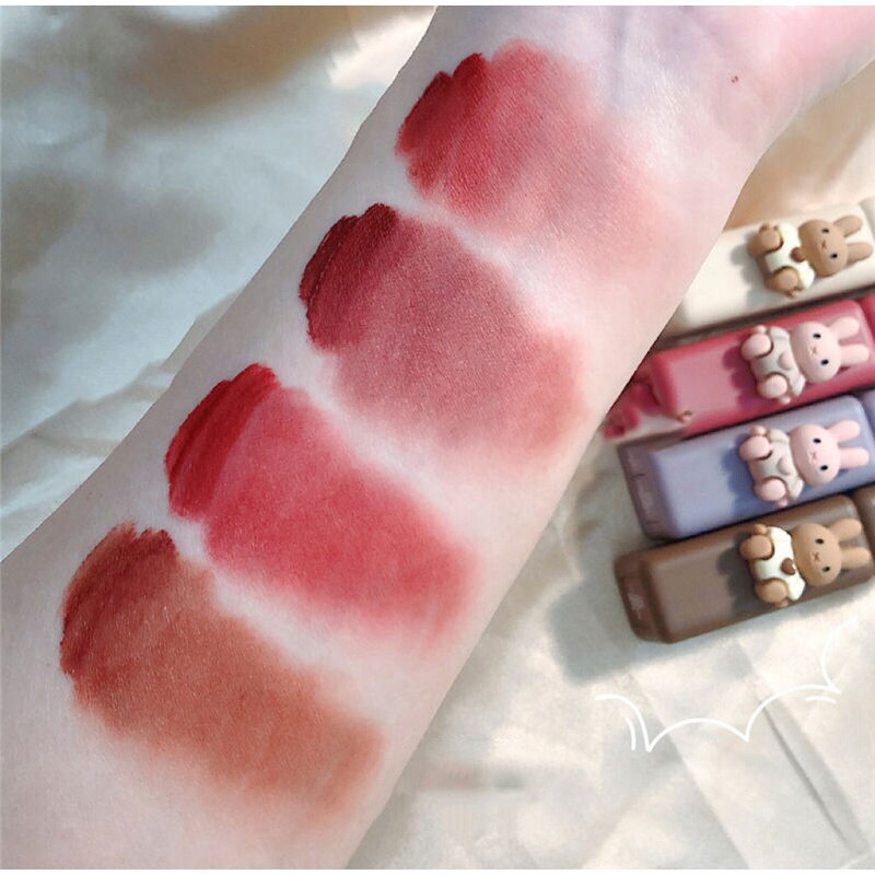 10 Colors Matte Mud Lipstick For Lips Long Lasting Cute Velvet Lip Glaze Korean Magic Lipstick Waterproof Cosmetics Wholesale