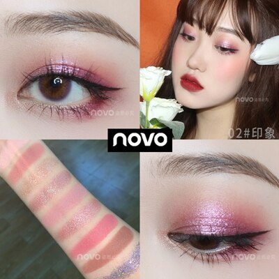 NOVO New Beauty 10 Colors Belonging Shimmer Matte Eyeshadow Palette Eye Shadow Makeup Waterproof