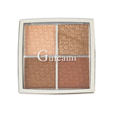 Four Colors Highlight Blush Contour Compact Makeup Palette Eye Shadow Shimmer Matte Nose Side Shadow