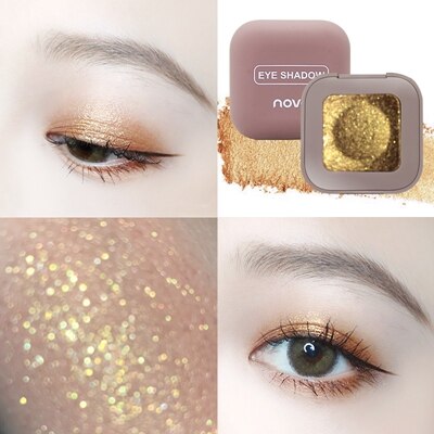 2019 novo Shimmer Loose Eye Shadow Powder Makeup Pigment Waterproof Glitter Eyeshadow 3D Nude Metallic Eyes Powder Cosmetics