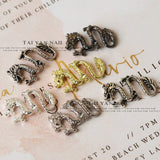 10pc Retro Noble Chinese Dragon Nail Charms Eastern Legend Imperial Vintage Metal Decoration Deity Loong 3D Fingernails Ornament