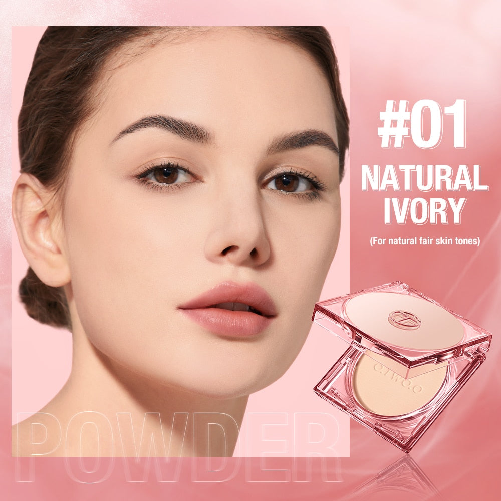 Face Powder Oil-control 24 Hours SPF 30 PA+++ Long Lasting Waterproof Matte Face Makeup Cosmetic Setting Compact Powder