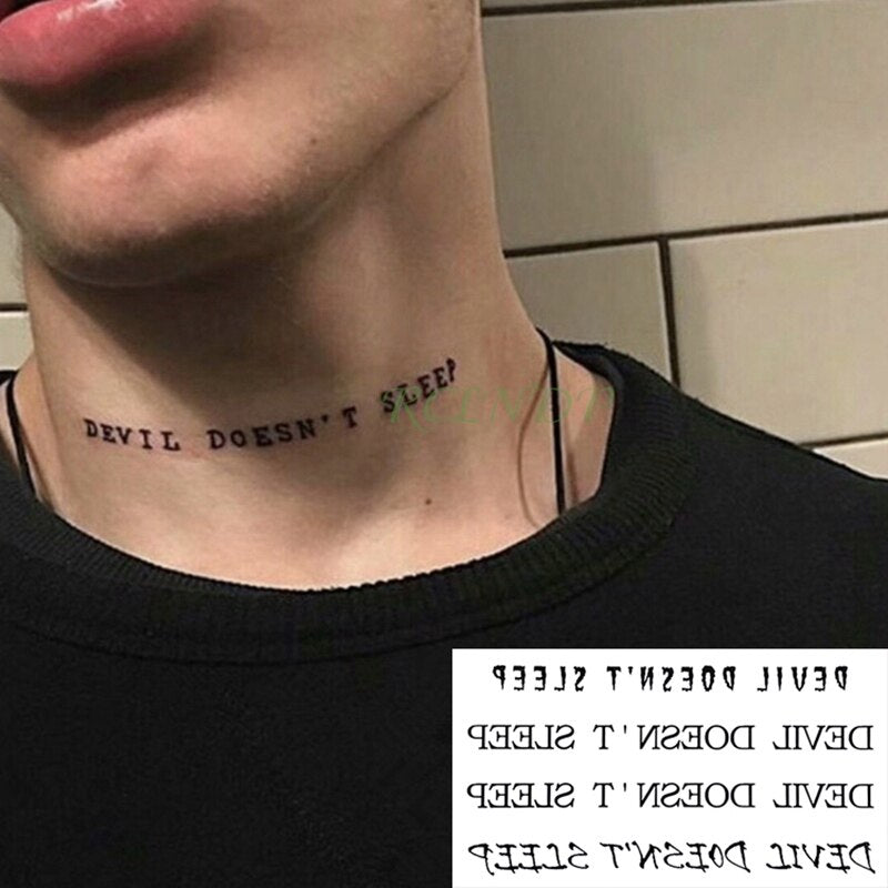 Waterproof Temporary Tattoo Sticker Capital English letters alphabet tattoo word A-O P-Z tatto stickers flash tatoo fake tattoos