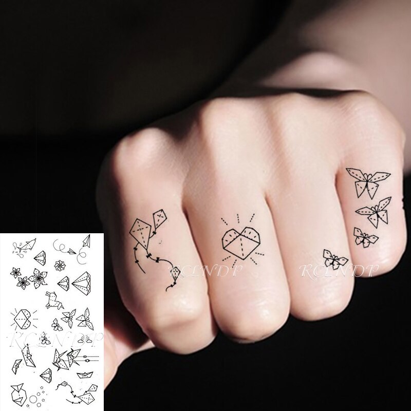 Waterproof Temporary Tattoo Sticker heartbeat wave French "it is the life" English letter women's tatto flash tatoo fake tattoos