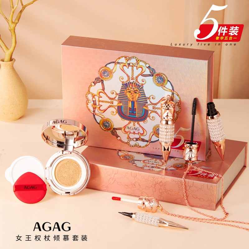 2021The Queen Makeup Cosmetic Set Oriental Beauty Lotus Pond Moonlight Gift Box Velvet Lipstick Bb Cream Mascara Cream