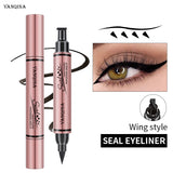 Eyeliner Stamp Seal Pen Long Lasting Waterproof Eye Liner Liquid Black   Pencil Make-up for Women Cosmetics Tool