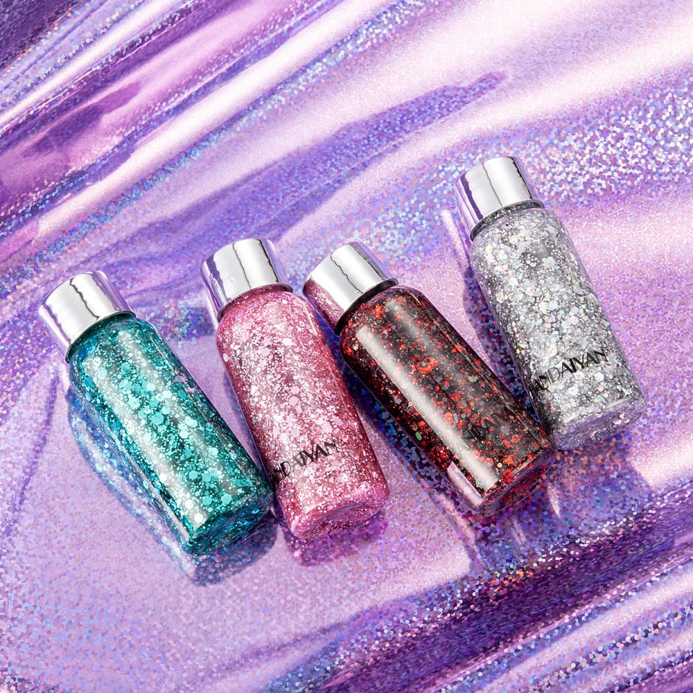 Eye Glitter Nail Hair Face Shining Sequins Shimmer Gel Body Decoration Moon Diamond Fragment Party Festival Makeup Accessories