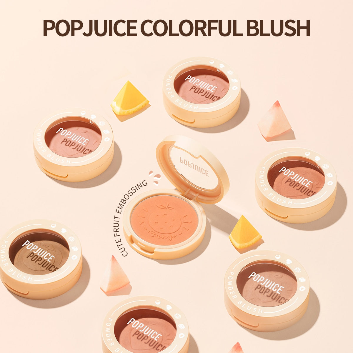 Colorful Blush Blushersoft-smooth Fine Powder Long-lasting Powder Blush Contour Female Face Makeup Cosmetics