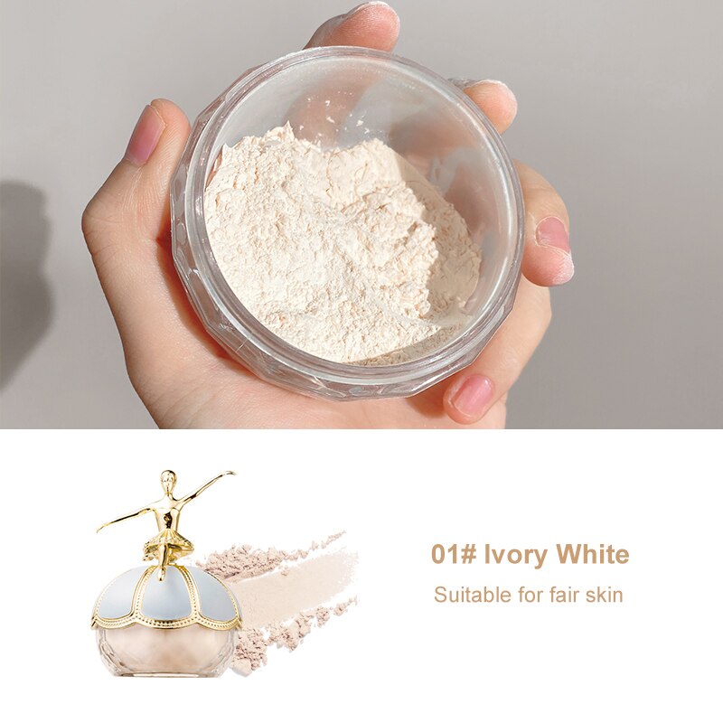 Light Air Matte Ballet Makeup Loose Powder Oil Control Long Lasting Waterproof Smooth Setting Powder Moisturizing Brighten Skin