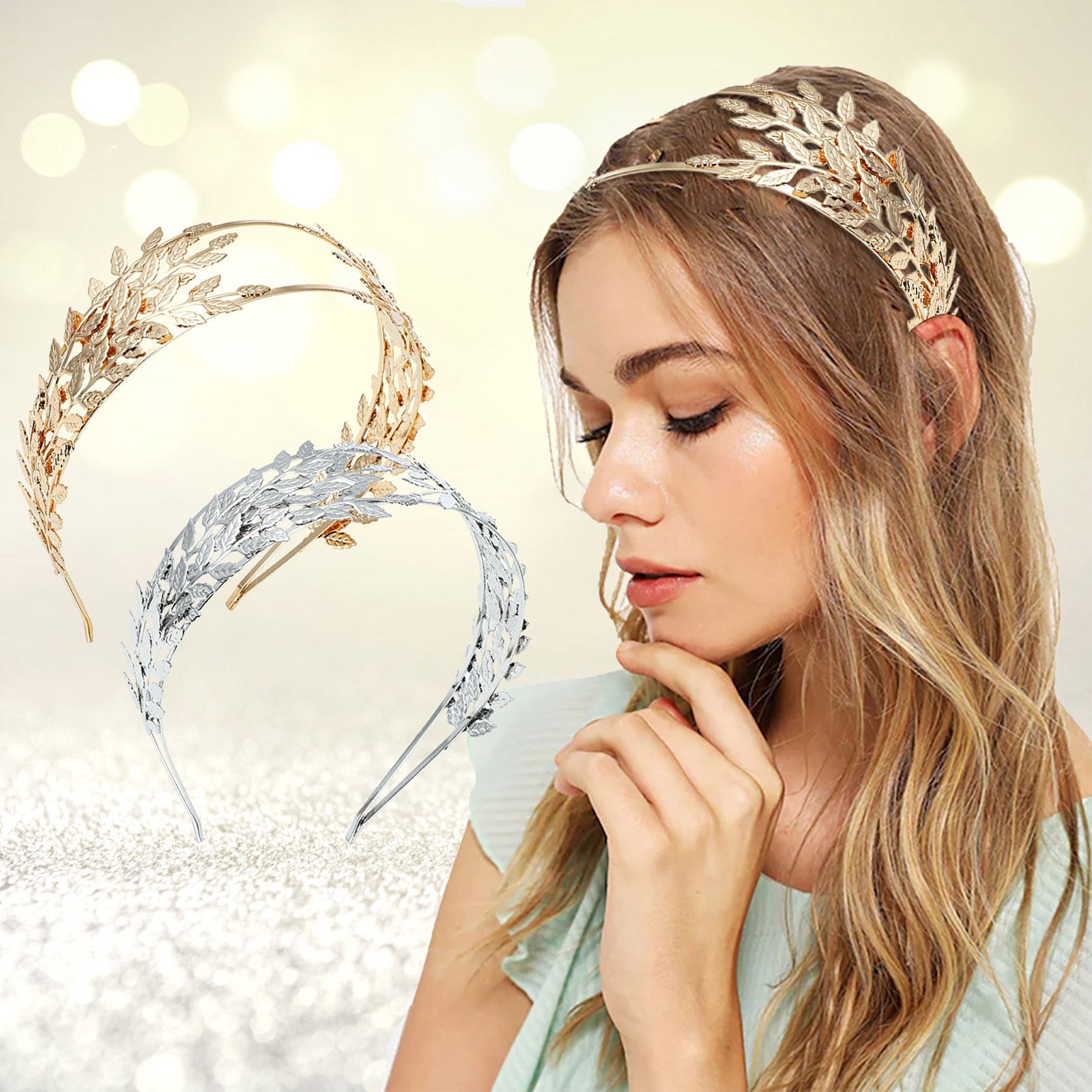 Super Fairy Crown Headdress Princess Eyebrow Pendant Forehead Ornaments Bride Hair Accessories Dress Halloween Accessories