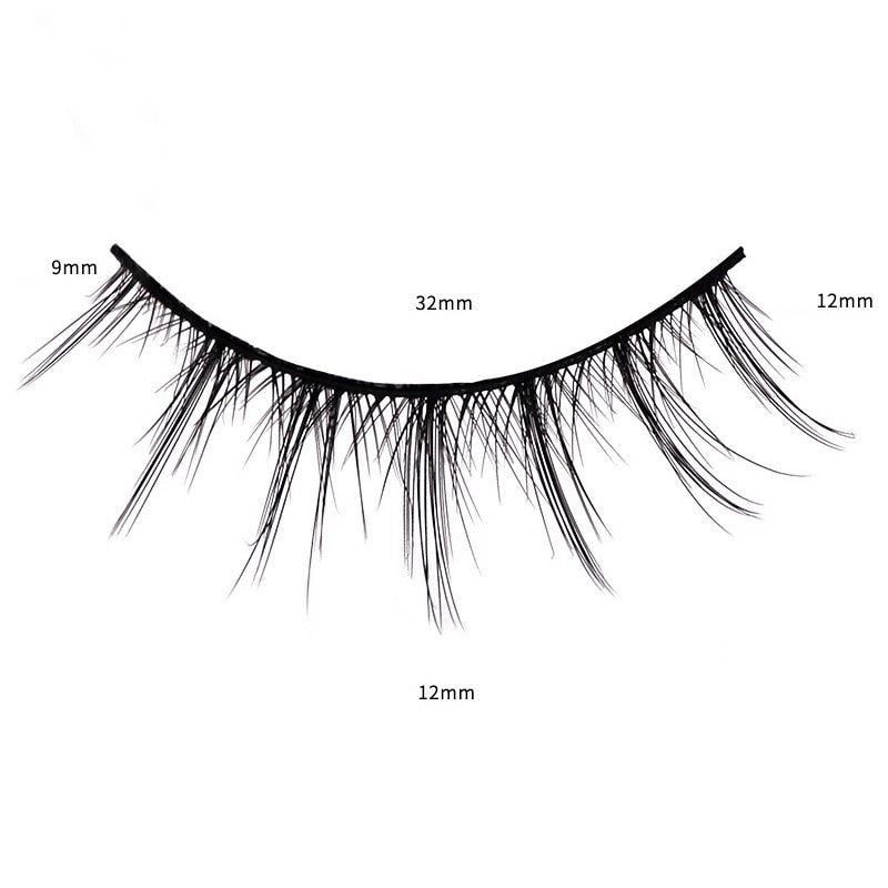 9/6/3 Pairs Little Devil Supernatural False Lash Comfortable Cross Eyelashes For Individual Lashes Extension Supplies Wholesale